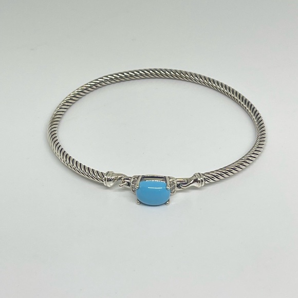 David Yurman Turquoise Petite Chatelaine Bracelet - Picture 3 of 11